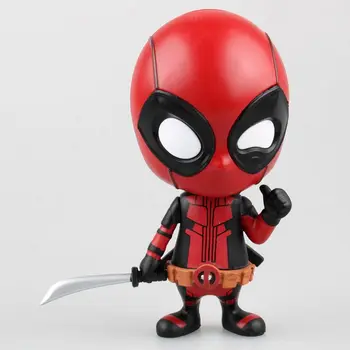 

Action figure Q Version X-men Deadpool Brinquedos 10cm PVC shake Doll Deadpool Kids Toys knight Dolls fight ver. Model Anime