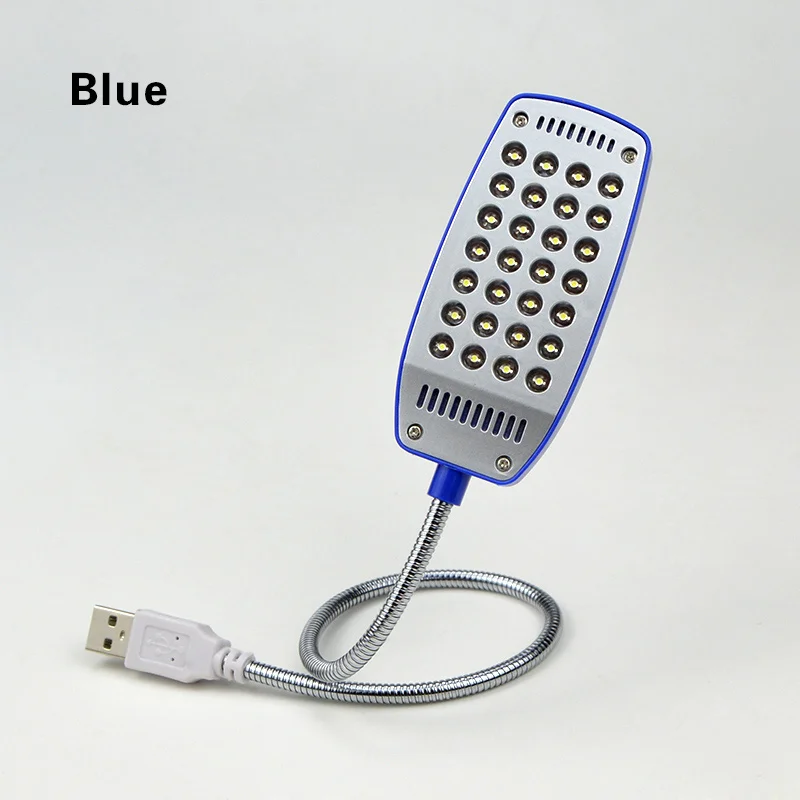 Настольная лампа светодиодный настольный светильник светодиодный светильник для чтения светодиодный гибкий светильник лампа для ноутбука Настольный ПК Настольная лампа USB лампа для чтения - Цвет корпуса: Blue body