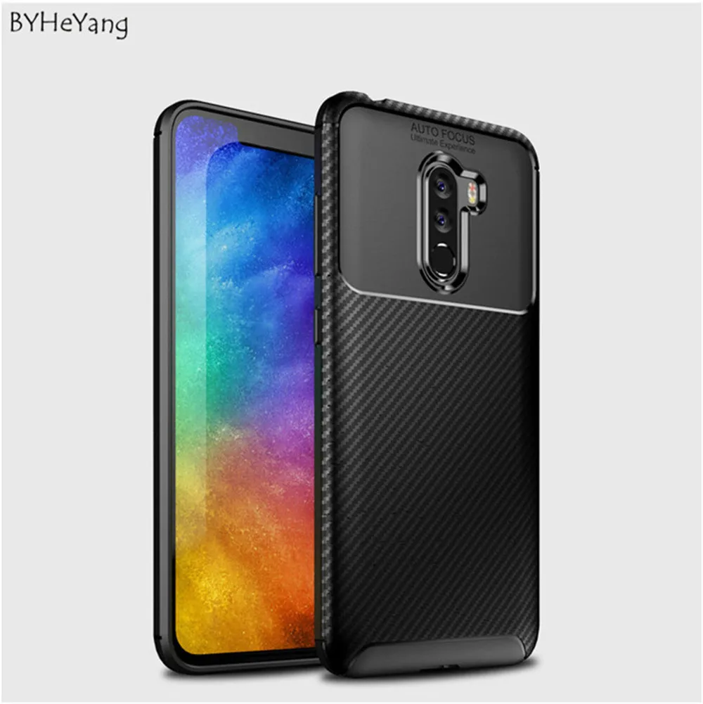 

BYHeYang For Xiaomi Pocophone F1 Case Soft Silicone TPU Back Cover for Xiaomi Pocophone F1 Poco F1 Case Shockproof phone Cover