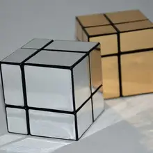2 шт./лот fangge 2x2 золотой зеркало куб 2x2x2 Mir-два 2x2x2 зеркало блок Magic Cube