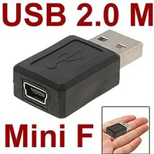 50 шт./лот USB 2,0 Тип мужчин Mini 5pin USB Тип B 5pin женский разъем адаптера convertorc