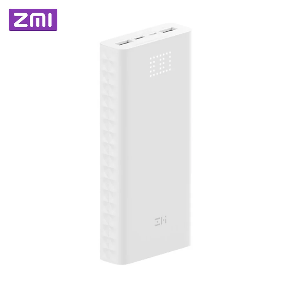 ZMI power Bank QB821 20000 мАч, цифровой дисплей, 18 Вт, QC3.0, быстрая зарядка, двойной USB 20000 мАч, внешний аккумулятор для смартфонов