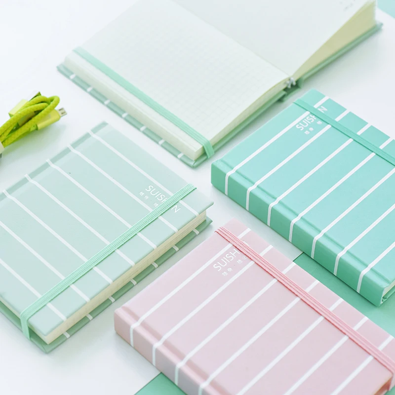 

Simple Carry-on Strap Notepad Hardcover Notebook A6 Creative Agenda Notebook 1PCS