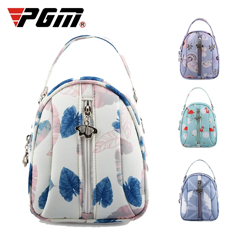 

PGM Women Portable Golf Messenger Bags Ladies Waterproof Sweet Print Shoulder Bag Handbags For Outdoor or Sports D0734
