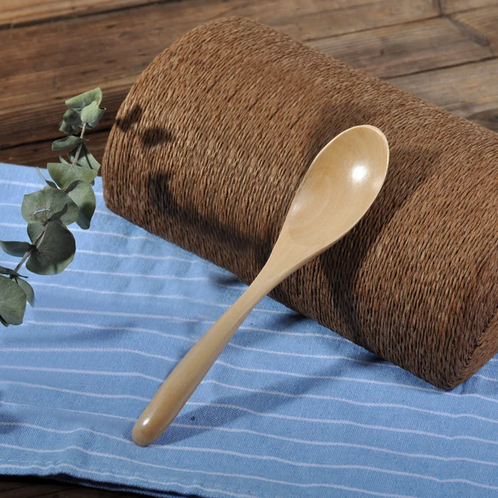 16,3*3,5 см деревянная Ложка Вилка бамбуковая кухонная посуда инструменты суп-чайная ложка посуда бар кухонные аксессуары