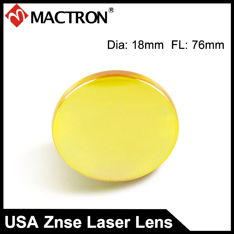 

USA Imported CVD ZnSe Co2 Laser Focusing Lens for Laser Cutting Machine Diameter 18mm Focal Length 76mm