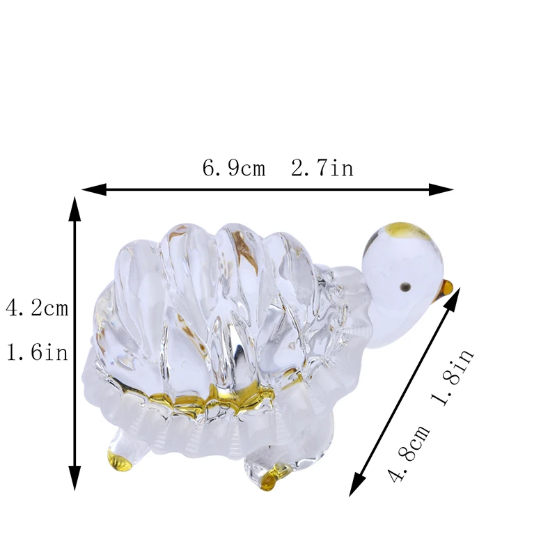 H& D 8 видов стилей аквариум для черепахи миниатюры ручная выдувная художественная стеклянная фигурка морского животного коллекция Ornrnament счастливый подарок хорошего здоровья
