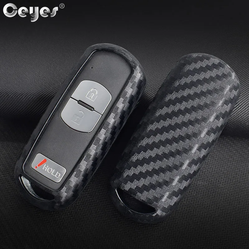 Carbon fiber key cover for MAZDA (1)