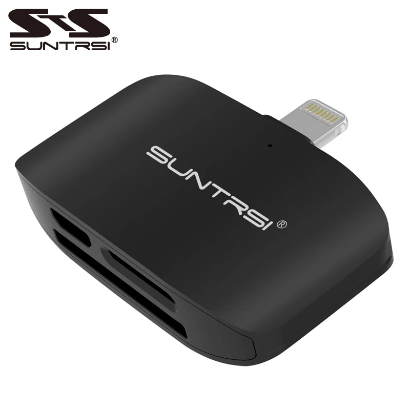 Suntrsi Lightning Micro TF кардридер 4 в 1 OTG флеш карта памяти SD для зарядки iphone|Картридеры| |