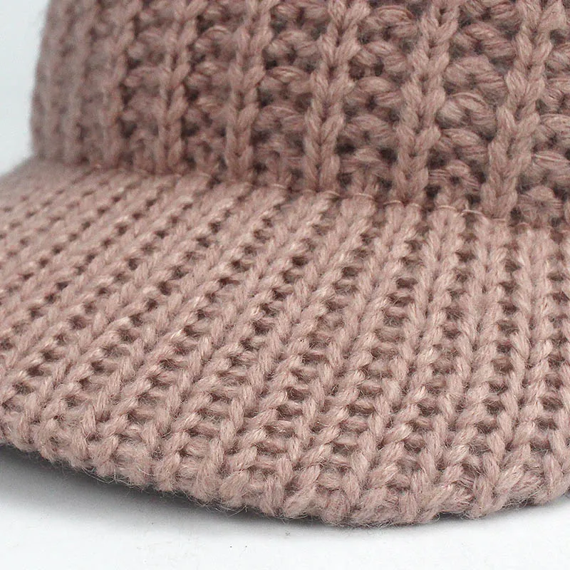 Женская теплая Кепка Snapback осенне зимняя с помпонами из искусственного меха в