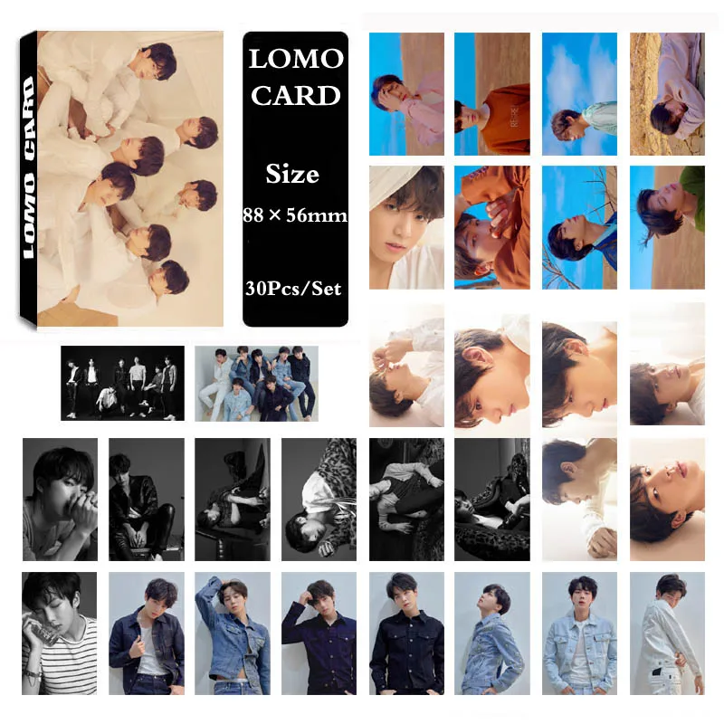 

KPOP Bangtan Boys LOVE YOURSELF Tear Album Self Made Paper Lomo Card Photo Card Poster HD Photocard