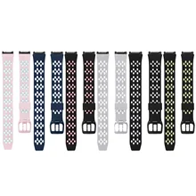 Спортивные силиконовые дышащие мягкие ТПУ часы ремешок Замена аксессуары Браслет для Fitbit ионные ремни