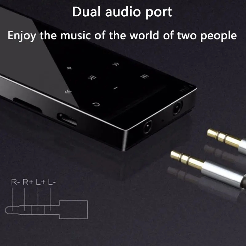 Tela sensível ao toque MP3 Player Bluetooth4.0