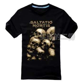 Camiseta Punk de 14 diseños con calavera de Metal pesado, 100%, algodón, gótico