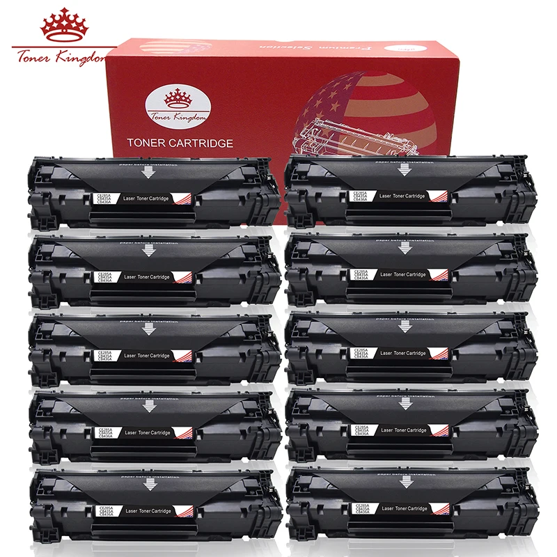 TONER KINGDOM 10 PCS Compatible CE285A 85A Toner Cartridge for HP LaserJet Pro P1102 P1102W M1132 M1136 M1212NF M1217NFW Printer |