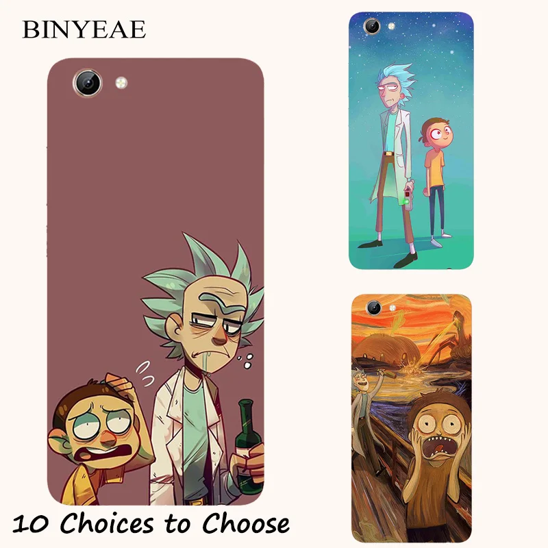 

Rick and Morty Cartoon silicone Case For Vivo Y21 Y25 Y65 Y66 Y67 Y71 Y71i Y81 Y81i Y83 V5 V5s Lite V7 Plus Phone Printed Cover