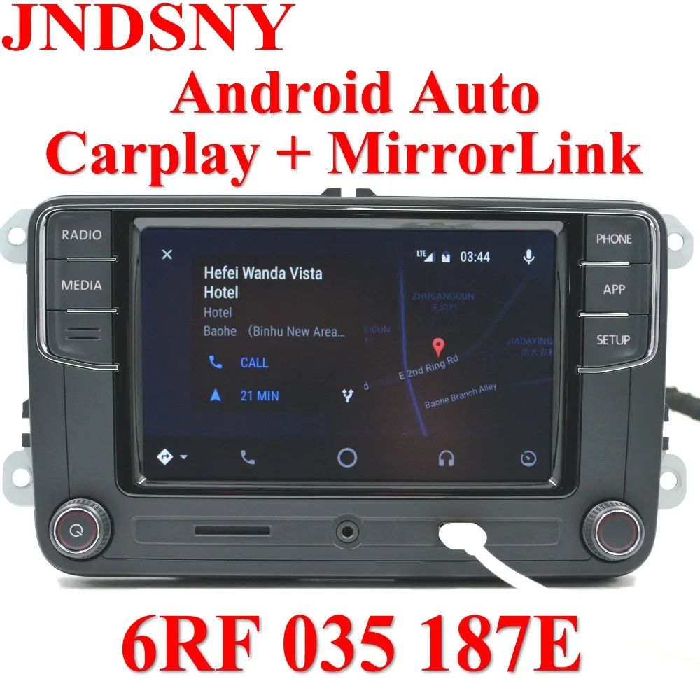 JNDSNY Android Auto CarPlay APP R340G RCD330 RCD330G Plus Car Radio For Golf 5 6 Jetta