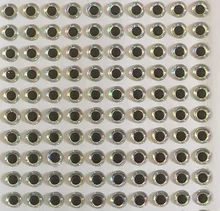  XIDIAOYU 300pcs fishing lure eye 3D simulation fly fishing crank bait artificial fisheye silver/ red 3mm / 5mm / 6mm 