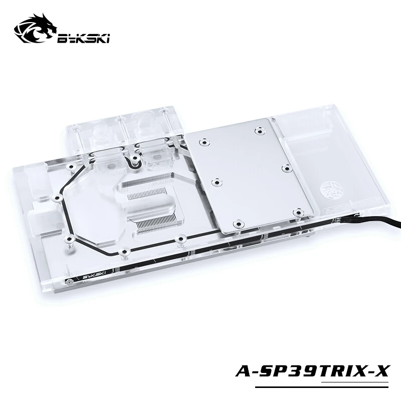 Водяной блок BYKSKI для Sapphire Radeon R9 390 Nitro/ 390X Tri X /Full Cover графическая карта медный