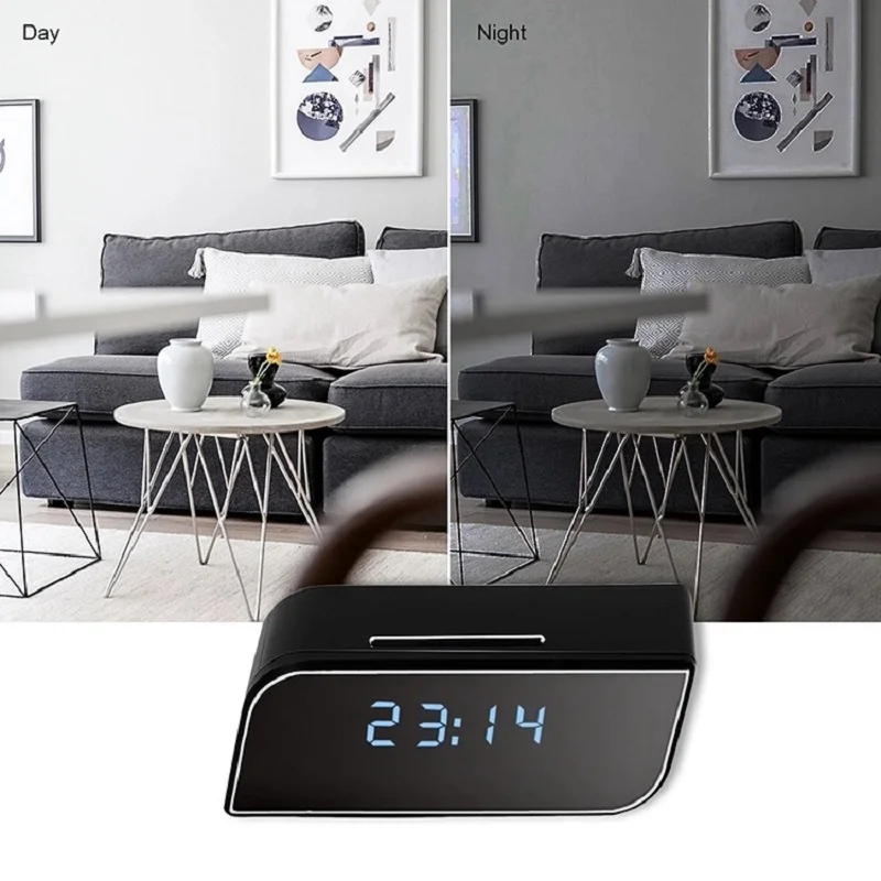 

Hd 1080P IP Camera Wifi Home Security CCTV Camera Wi-fi Wireless Clock 160 Wide Angle IR Night Vision Battery Baby Monitor
