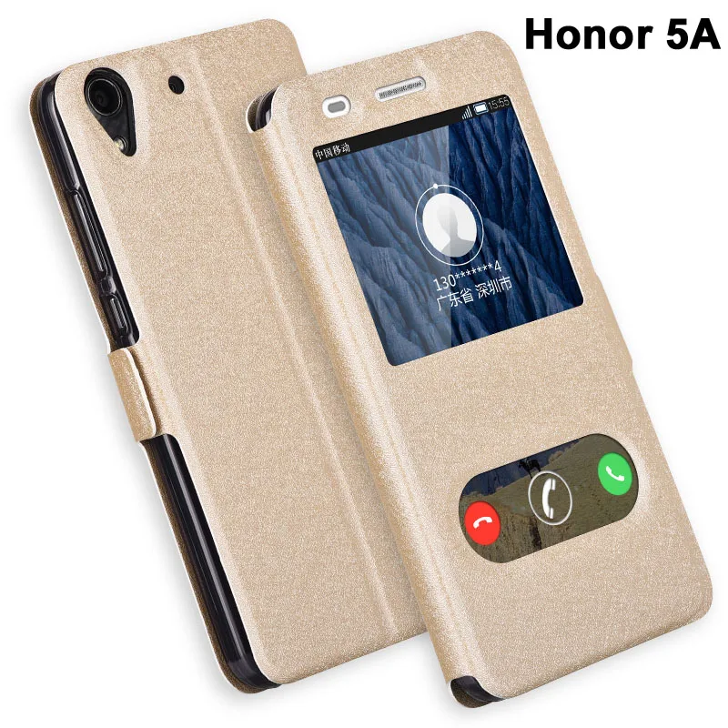Чехол для Huawei Honor 4c Pro/Y6 Pro кожаный чехол с окошком 5A LYO L21/5C/5X Новый 6 x honor 7c/6x/6c