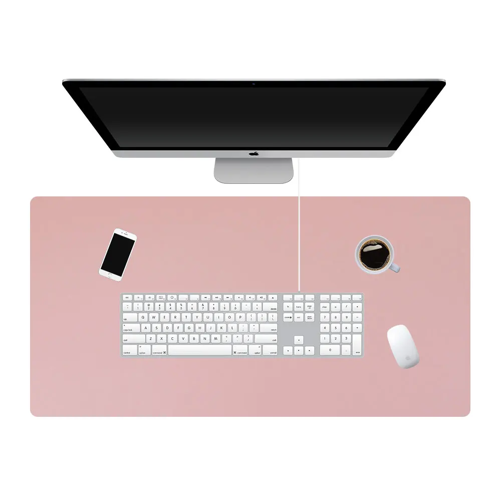 

Double-Sided PU Leather Desk Mats Clipboard Table Mats Anti-dirty Computer Keyboard Pad Laptop Full Desk Mat One Pad Two Colors