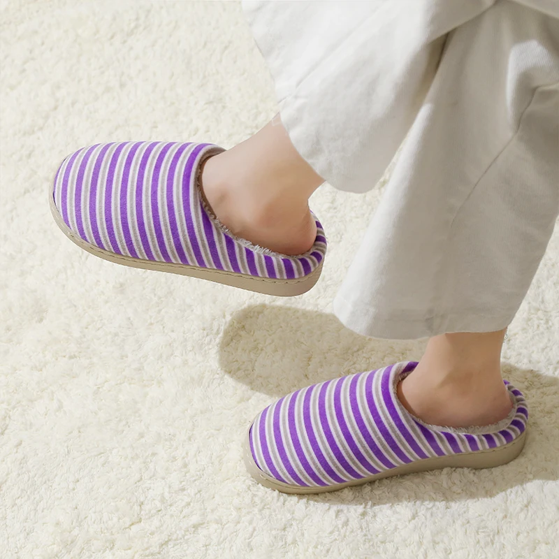 

plardin Indoor Fur Slippers 2019 Warm Platform Shoes Woman Slip On Soft Flats Casual Floor Slipper Women Home Shoes winter