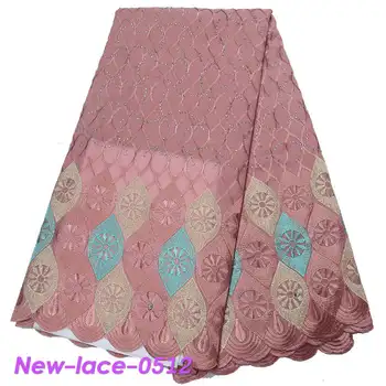 

African Swiss Voile Lace In Switzerland 100% Cotton Lace Trim With Rhinestones wholesale Eyelet Circle Big voile lace R001