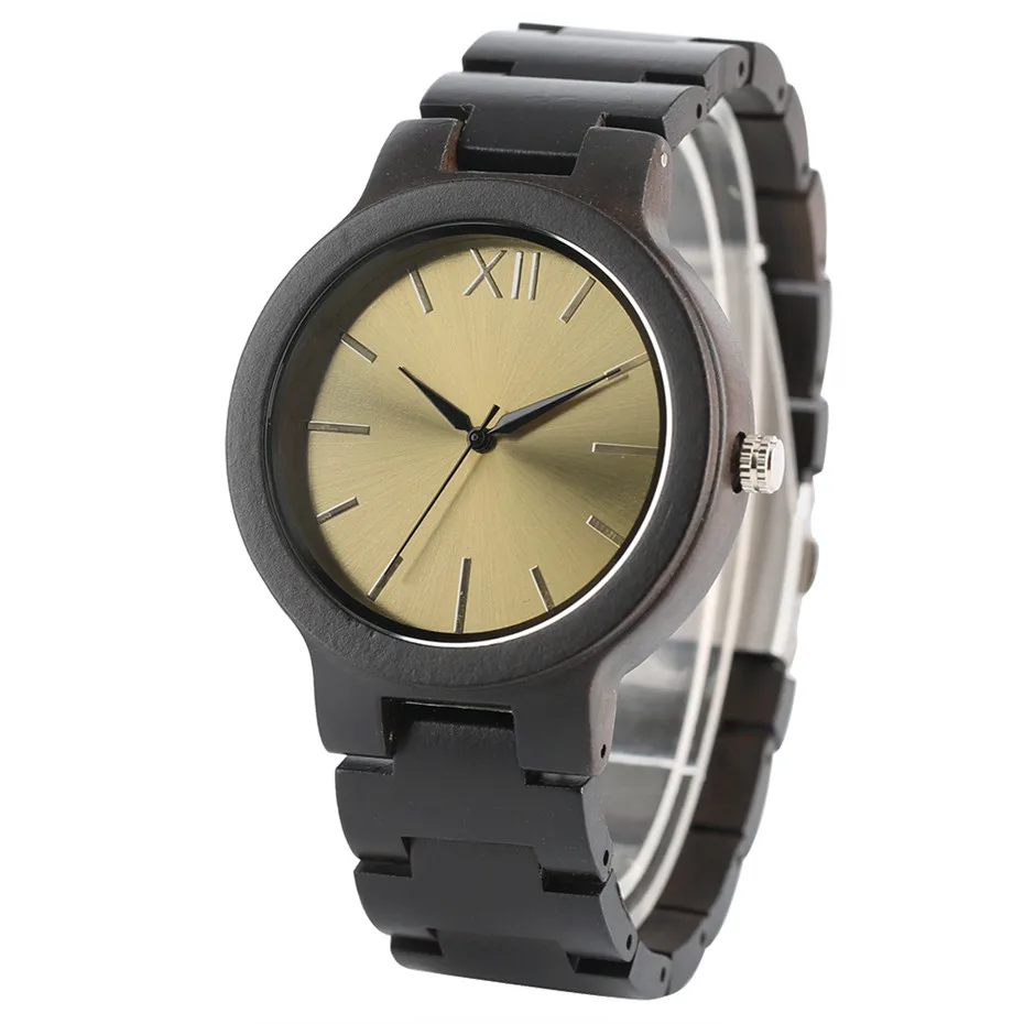 Full wooden classic watch men13