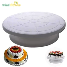 Сон-трава Свадьба День рождения противоскользящая круглая пластиковая вращающаяся подставка для украшения торта роторный стол стенд кухонные принадлежности для выпечки