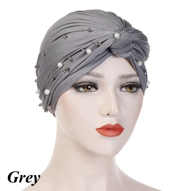 Headband-Indian-Muslim-Hijab-Islamic-Jersey-Beads-Cap-Stretchy-Pleated-Women-Turban-Hat-Knot-Head-Wrap(13)