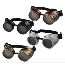 Classic Steampunk Goggles with Elastic Band Welding Punk Glasses Eyewear Retro Victorian Cosplay Costume Accessories new double steam punk mask steampunk mask gas masks daft punk mighty metal rivet respirator goggles vintage glasses land retro