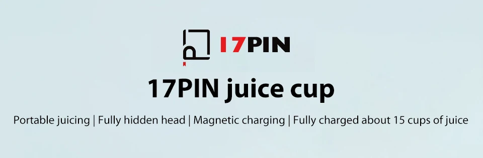 Xiaomi 17PIN Star Firut Cup Portable Juicer 400ML Fruit Cup Magnetic charging 30 Seconds Of Quick Juice Suitable For Fitness  (1)