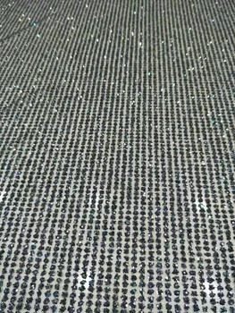 

French Lace Fabric High Quality DiuDiu-51140 Embroidery Tulle Lace Fabric with Glued glitter sequins