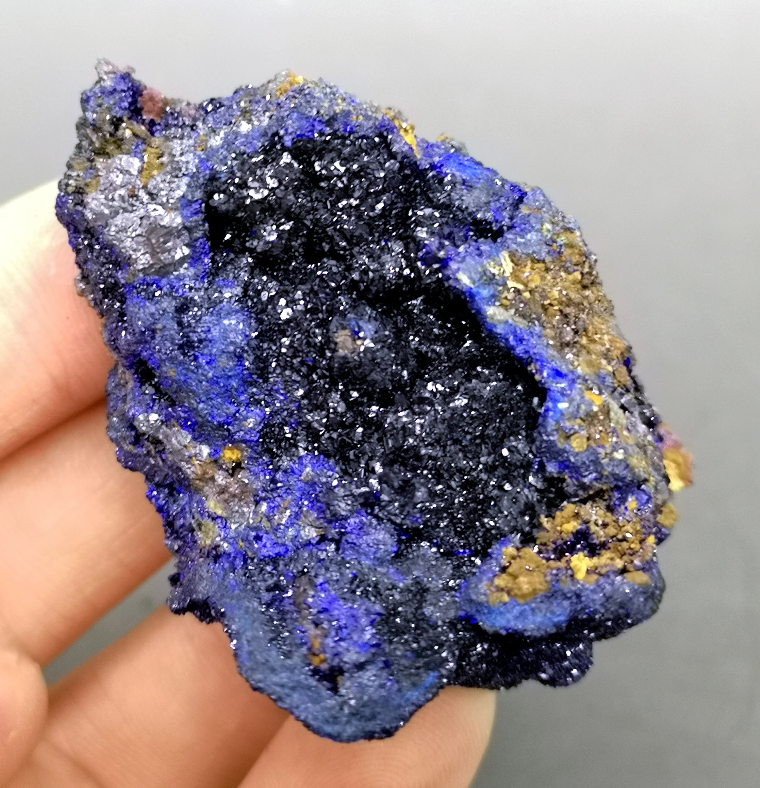 

Best! 51g Natural stone shiny azurite and malachite symbiotic mineral crystal specimens Stones and crystals from China