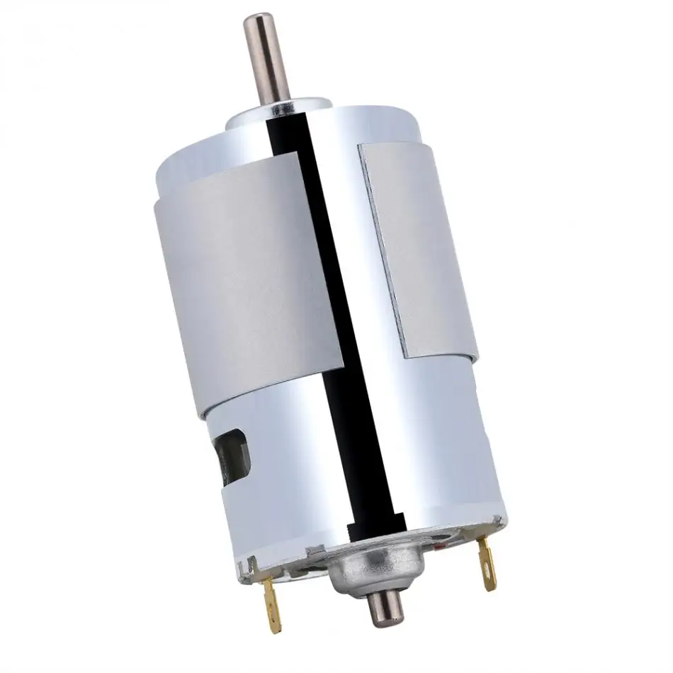 

1 PC 12V Micro Electric Motor 100W Electric Motor Round Shaft Electric Micro DC Motor 12000r/min High Speed Large Torque