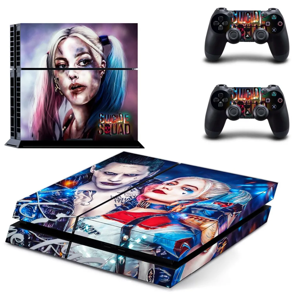 Наклейка Харли Квинн из отряда самоубийц Джокер PS4 наклейка на консоль PlayStation 4 и