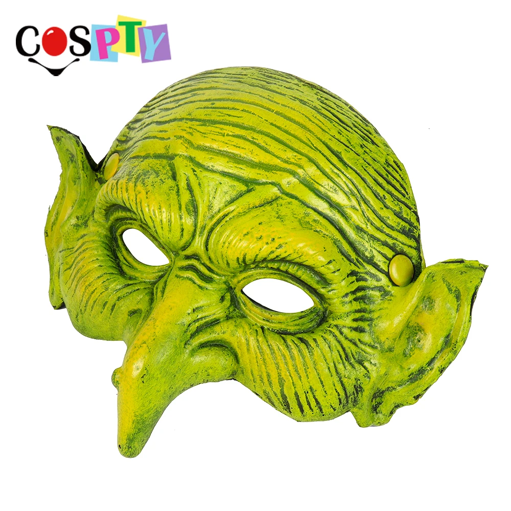 Cospty тушь для Хэллоуина Disfraces карнавальный фестиваль вечерние 3D мягкая полиуретановая пена Ведьмак Маскарад Трансвестит зеленая Гоблинская маска