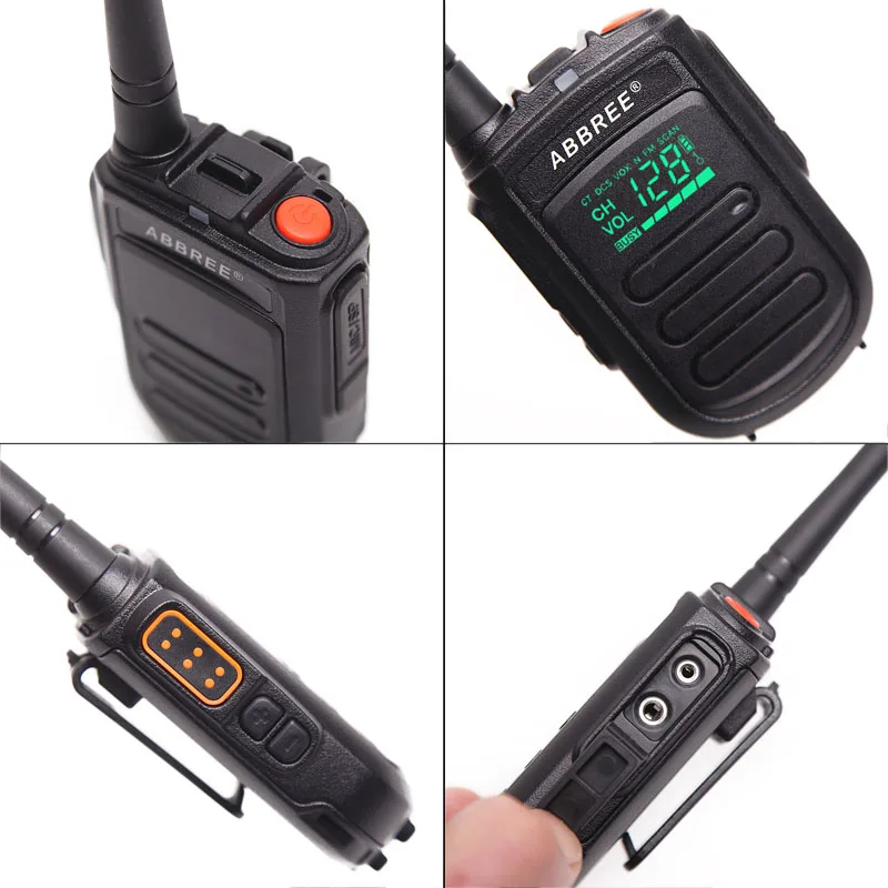 Abbree A 168 мини Портативный портативной рации с Скрытая Дисплей 128 Каналы UHF 400 470 мГц