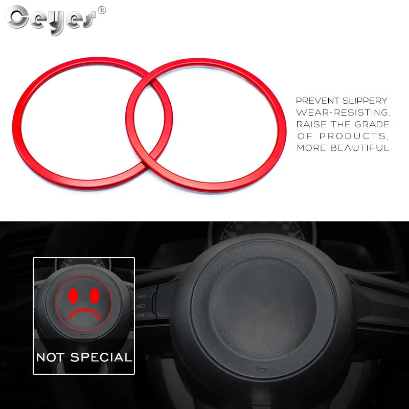 Car steering wheel decoration circle ring sticker for  MAZDA (12)