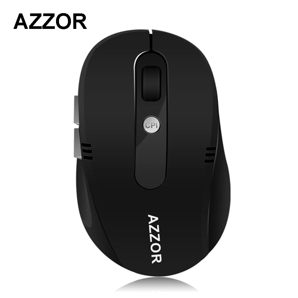 

AZZOR S5 Rechargeable Wireless Mice 2.4GHz Optical Computer PC Laptop Gaming Mouse 2400 DPI Silent No light Mouse