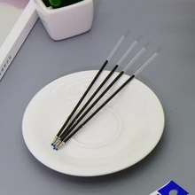 Шариковая ручка refill 0,38 мм синие чернила для нажмите типа шарика Расширенный Тип 143 мм Длина может быть сократить до подходящего Длина 12 шт./лот