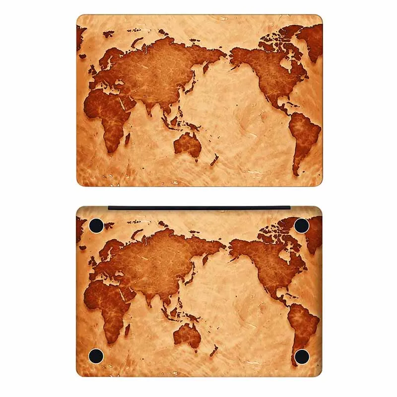 Карта мира полное покрытие кожи для Macbook Стикер Pro Air retina 11 12 13 15 дюймов Mac Mi Surface Book защитная наклейка для ноутбука