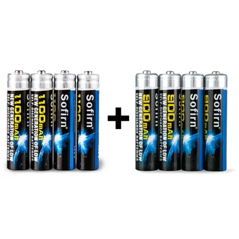 

Sofirn AAA 900mah (4pcs)+ AAA 1100mah (4pcs) Rechargeable Battery NI-MH Rechargeable 1.2V Low Self-discharge 3A Batteries Cell