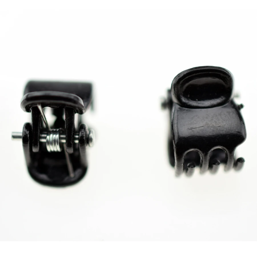 1cm 100pcs/pack Hair Claw Clips for Women Girls Accessories Black Brown Transparent Plastic Mini Claws Hairclip Clamp Gifts