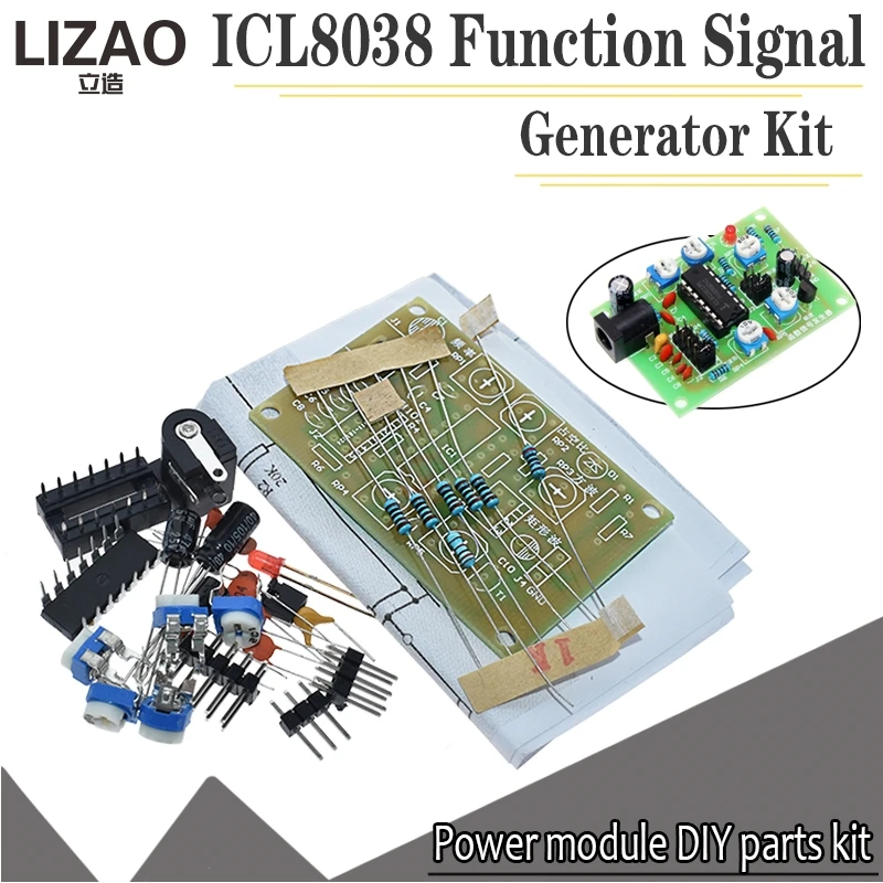 Icl8038 Function Signal Generator Kit Multichannel Waveform Generated