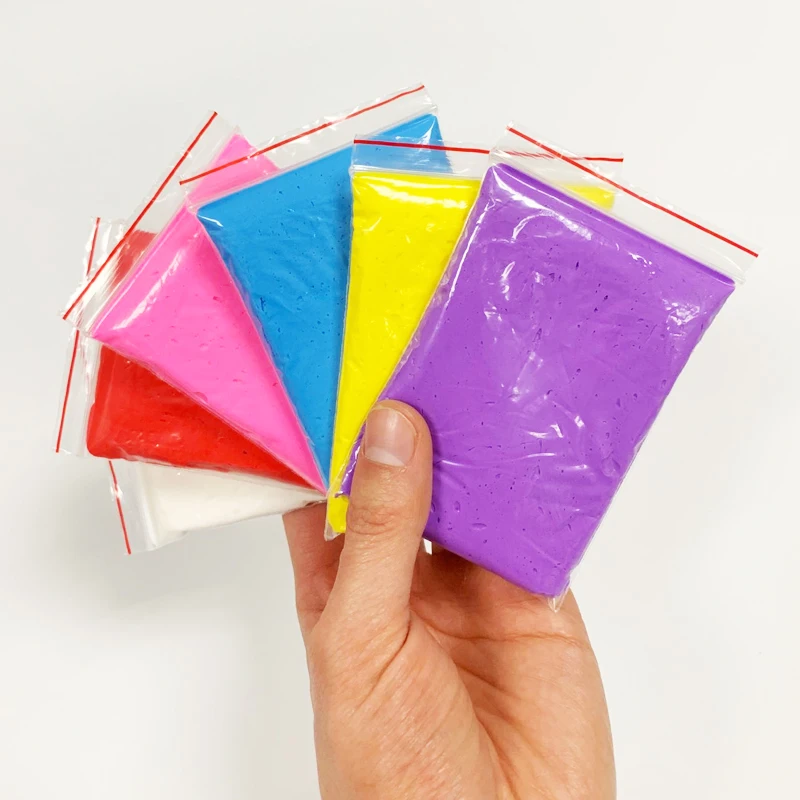 

6 Packs/set Fluffy Foam Slime Clay DIY Light Soft Cotton Charms Slime Supplies Cloud Craft Antistress Kids Toys for Children