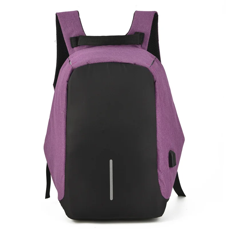 

Anti theft design notebook computer tablet backpack External USB phone charging interface men women's back laptop bag for 15.6