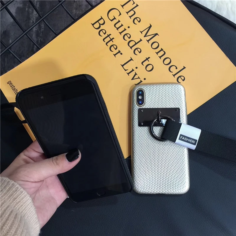 Yespure Grosir Buah Keras Handphone Capa Seluler untuk iPhone X 8 8 PLUS 7 7 Plus 6 6 S 6 PLUS Ponsel Aksesori Tali