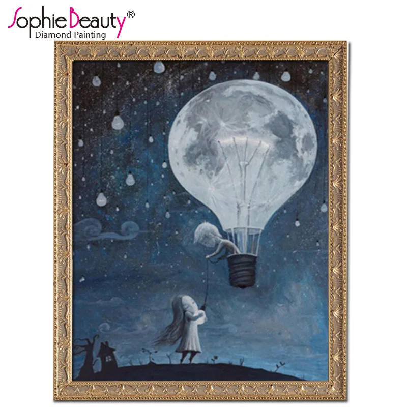 Алмазная живопись Sophie Beauty сделай сам вышивка крестиком quare дрель мозаика